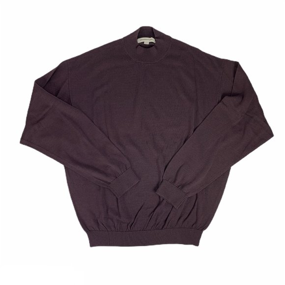 Pronto Uomo Other - Pronto-Uomo Silk Cotton Large Sweater Eggplant